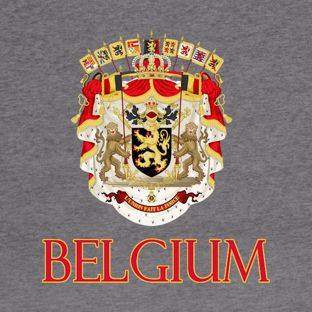 Belgium - Belgian Coat of Arms Design by Naves